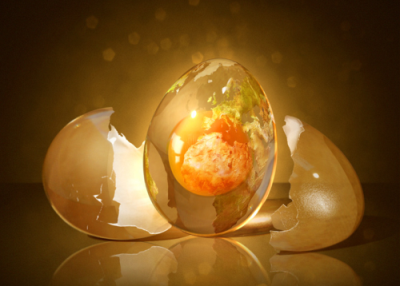 Golden Buddha Psychic Image